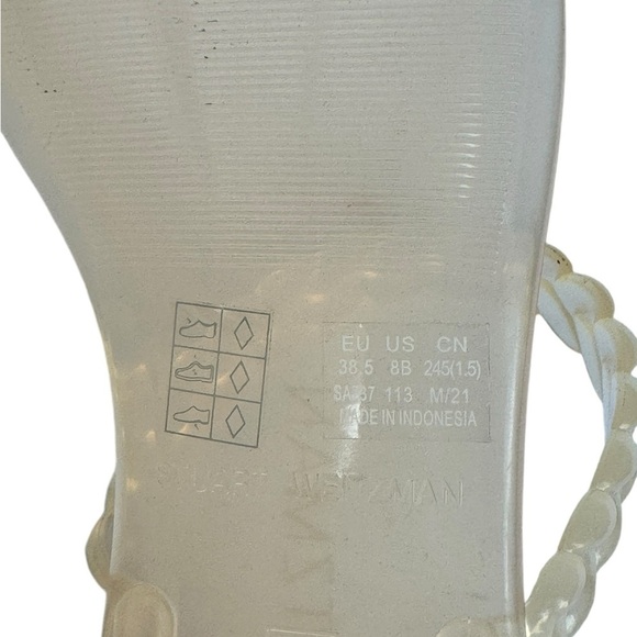 STUART WEITZMAN Braida Womens Open Toe Slip On Jelly Sandals SZ. 8 - Picture 9 of 11